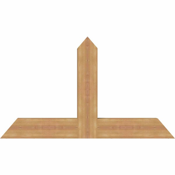 Ekena Millwork Portland Timber Gable Bracket, Western Red Cedar, 48"W x 28"H x 3 1/2"D x 5 1/2"F, 14/12 Pitch GBW048X28X0406POR00SWR - main